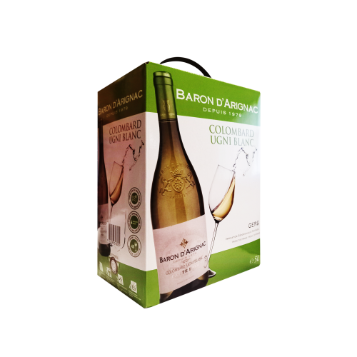 WHITE WINE BARON D'ARIGNAC 11% FRANCE 5L